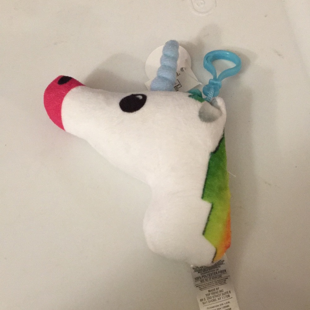 unicorn emoji bag clip